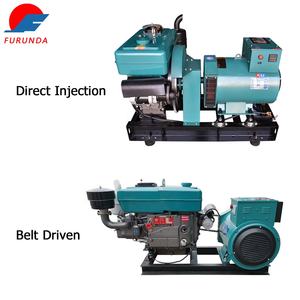 10KW 12.5 <span class=keywords><strong>KVA</strong></span> 1 실린더 110v 220v 소형 수냉식 엔진 교류 발전기 벨트 구동 형 디젤 발전기 - Product Image 5