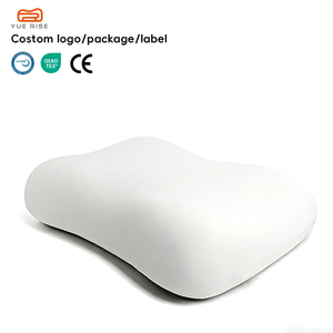YUE RISE Oreiller de massage cervical orthopédique en mousse à mémoire de forme, avec support tricoté pour la tête et le cou et housse respirante - Product Image 1