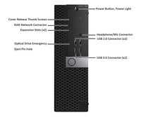 PC Desktop Barebone SFF OptiPlex 3040 Generasi ke-6, Bersih Tanpa Goresan, Grade A, Teruji Fungsional dan Beroperasi