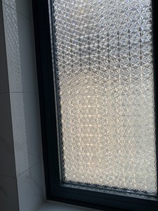 Adesivo in Vetro Rettangolare con Motivo Begonia in Rilievo, Atmosfera <span class=keywords><strong>Vintage</strong></span>, Pellicola Oscurante per Finestre del Bagno, Prodotto in Cina - Product Image 4