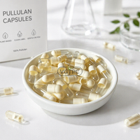 Capsules vides de pullulan de qualité supérieure, taille 000 |   Certifié Halal Kosher Vegan |   Capsules végétales à haute barrière oxygénée, couleurs personnalisées