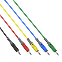 Câble de test ETA4164C, fiche banane standard européenne de 4 mm avec gaine de sécurité, fil en silicone pour instruments
