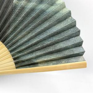 Abanico Plegable de Bambú con Cubierta de Papel, Impresión en Ambos Lados, Precio de Fábrica, para Publicidad - Product Image 4