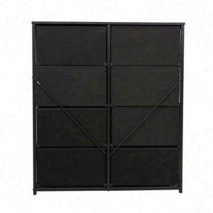 Modern Living Room Fabric <b>Cabinet</b> With Freestanding Durable Stainless Steel MDF Panel and Pine Wood - Product Image 5