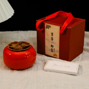 Juego de Velas Aromáticas con Aroma a Caqui, Cera de Soja, Artesanía Manual, Regalo para Profesor, Cumpleaños, Recuerdo de Boda, Empaque en Caja Roja - Product Image 5