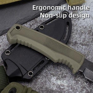 Cuchillo Multifuncional de Acero de Damasco Personalizado DIY OEM con Funda Kydex, Mango de Madera, Clip para Cinturón Portátil, para Camping, 1 Año de Garantía - Product Image 6