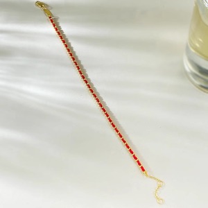 Braccialetti Classici Portafortuna Fatti a Mano con Perline per Donne, Bracciale con Corda Rossa e Catena Placcata Oro - Product Image 3