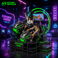 Simulateur de moto VR commercial pour 2 joueurs, machine d'arcade à mouvement pour parcs d'attractions, FEC et centres de divertissement