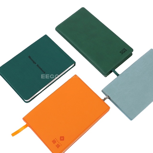 Factory Custom Logo A6 Portable Mini Pocket Size Printed PU Leather Journal Notebook for Office School Use Quality Stationery