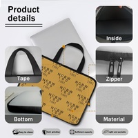 Sac pour ordinateur portable NCBW100 personnalisé en gros pour sororité, sac d'ordinateur portable portable multi-tailles pour le bureau, fournitures de bureau professionnelles