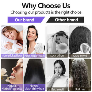 Joynna Black Shampooing pour la couverture des cheveux gris 10 minutes Renforcer la restauration Shampooing Couleur des cheveux Teinture Shampooing permanent - Product Image 5