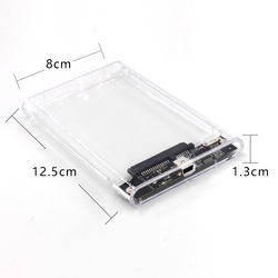 Vonn xách tay USB2.0 để Sata <span class=keywords><strong>2.5</strong></span> inch HDD ổ cứng bao vây nhựa trong suốt bên ngoài sata trường hợp - Product Image 4