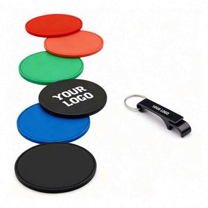 Wholesale <b>Customization</b> Logo <b>Cup</b> Mat for Bar Restaurant Promo Business Gift Silicone Coaster - Product Image 1