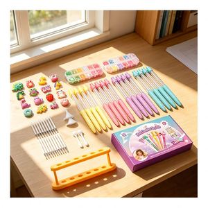 Kit interactif de fabrication de stylos à sable, papeterie scintillante faite à la main pour parents et enfants, activité éducative, boîte cadeau pour filles - Product Image 1