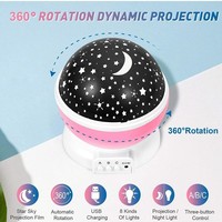 Projecteur de lumière étoilée rotatif Star Master, 8 couleurs multicolores, lampe de nuit 3D, projecteur de lumière étoilée pour enfants, lampe de nuit LED