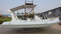 Fabricant de bateaux pneumatiques Hypalon OEM RIB-600B, fabricant de bateaux pneumatiques RIB, bateau d'accompagnement pour yacht