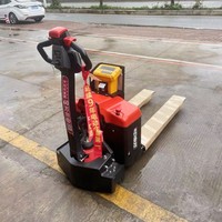 Chariot élévateur à palettes entièrement électrique avec balance électronique 1,5/2T, batterie au plomb-acide ou au lithium, chariot élévateur à palettes électrique pour entrepôt avec balance