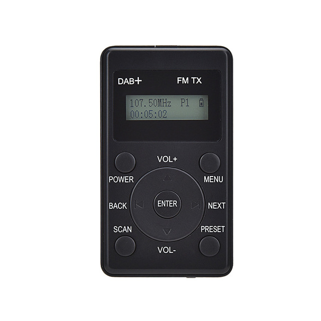 Portable Mini Car-Mounted FM Transmitter Digital Radio with Built-In LCD Display and Screen