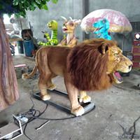 Modèle de lion animatronique réaliste grandeur nature, animal robotique de la jungle pour parcs d'aventure et centres commerciaux, parcs à thème animaliers