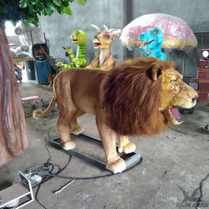 Modèle de lion animatronique réaliste grandeur nature, animal robotique de la jungle pour parcs d'aventure et centres commerciaux, parcs à thème animaliers - Product Image 5