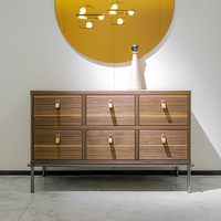 Buffet moderne haut de gamme en bois, meuble de rangement, table de buffet de luxe pour salle à manger et salon