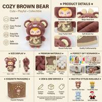 Collection en gros de poupées en peluche douces originales pour enfants, dans des boîtes mystères sur le thème des animaux de compagnie, directement de l'usine