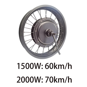 Kit de Conversión para Bicicleta Eléctrica con Motor de Cubo Sin Engranajes para Rueda Trasera de Neumático Ancho de 20x4.0 Pulgadas 48V 52V 60V 72V 1500W 2000W - Product Image 4