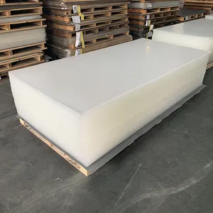 HUASHUAITE Personalizar Tamanho 8x4 pés 50mm 2.5mm 3mm 5mm branco transparente claro pmma elenco folha acrílica