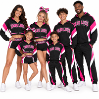 Ensemble de survêtement personnalisé pour cheerleading, enfants, jeunes, adultes, unisexe, pull à fermeture éclair, pantalon de jogging, survêtement d'équipe
