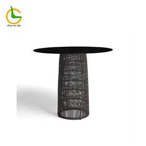 Bar portatile esterno in alluminio Set da <span class=keywords><strong>pranzo</strong></span> Rattan sedia da <span class=keywords><strong>pranzo</strong></span> hotel ville mobili da <span class=keywords><strong>giardino</strong></span> tavolo da soggiorno - Product Image 5