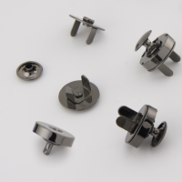 Kancing Magnet Bulat Harga Terbaik QingHe 18x2mm Warna Gunmetal untuk Dompet, Tas Ransel, dan Aksesoris