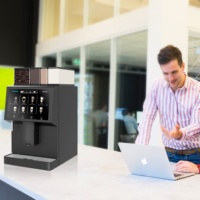 Machine à café professionnelle JL50B avec double moulin intégré, du grain à la tasse, avec 2 bacs à grains et fonction poudre instantanée
