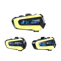 N3X étanche 2 voies interphone clair appel 1000MAH musique part moto casque blue tooth intercom casque avec mixage audio