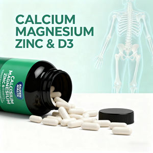 Integratore Alimentare OEM/ODM di Calcio, Magnesio e Zinco <span class=keywords><strong>in</strong></span> Capsule, Vitamine e Minerali per Adulti, Migliora l'Immunità, 60 Capsule, Riduce lo Stress - Product Image 2