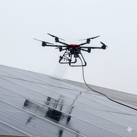 Drone de lavage aérien industriel à six axes renforcé avec absorption des chocs, marque ODM personnalisée