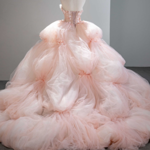Robes de bal à volants avec fleurs 3D et dos lacé en dentelle, pour soirées formelles, Sfy221 - Product Image 2