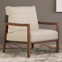 Chaise de loisirs en bois massif balcon canapé simple chaise en bois de frêne concepteur léger luxe italien paresseux canapé fauteuil