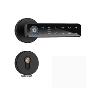 New sinh trắc học vân tay mật khẩu mở khóa nhôm thông minh khóa cửa Wi-Fi Thẻ nhớ lưu trữ lớp C an ninh cho gỗ - Product Image 1