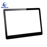 Verre LCD Meishan, lentille en verre trempé pour écran, verre pour appareil photo à haute transmission, verre traité AR, traitement sérigraphié