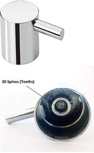 ก๊อกน้ำโครเมี่ยมซิงค์อัลลอยคุณภาพสูงสำหรับห้องน้ำและห้องครัว - Product Image 5