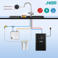 Nouveau deux poignées 4 en 1 robinets de cuisine en laiton bouillant robinet d'eau bouillante instantanée mélangeur chaud froid robinet de Filtration d'eau et robinets