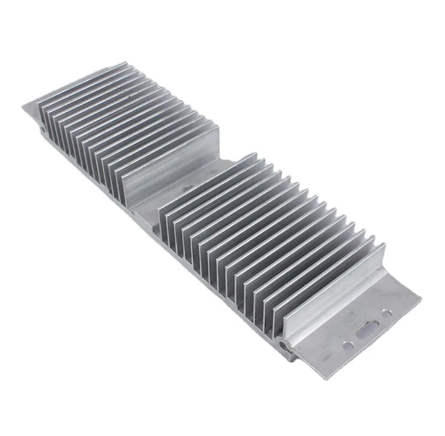 Kustom ekstrusi Aluminium elektronik termal Heatsink Fin Industri Aluminium LED Heat Sink profil