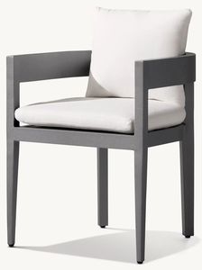 Sang trọng đám cưới và hoạt động ngoài trời Vườn tiệc đồ nội thất Set Trắng nhôm bàn ăn với 6 ghế - Product Image 4