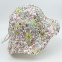 Venta al por mayor encantador 100% algodón estampado cubo sombrero tulipán sombrero para bebés niños