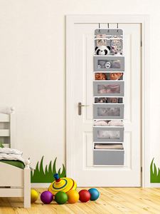 <b>Large</b> Capacity Over-the-Door Hanging Closet Organizer Wall Containers Collapsible Shelves Drawers High Capacity Storage System - Product Image 1