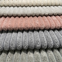 Tissu de canapé en velours côtelé 3D, textile d'ameublement épais et moelleux pour coussins de canapé, chaise et mobilier de maison, vente en gros