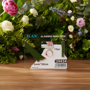 Filo Floreale Iln 2mm 30cm Verde 15pz Per Composizioni Floreali - Product Image 3