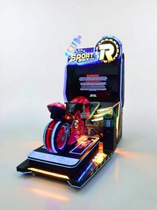 Simulateur de conduite de moto de course avec écran HD, machine d'arcade à monnayeur pour parcs d'attractions et lieux de divertissement - Product Image 4