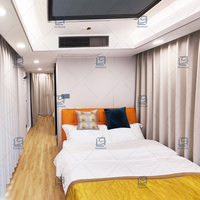Vente chaude de villas préfabriquées de luxe, maisons modulaires, maisons préfabriquées modernes de luxe, maison Apple Cabin pour vivre, capsule house