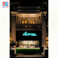 Comptoir de bar LED personnalisé, super luxueux, moderne, vitrine de bar pour discothèque, magasin de vin, pub